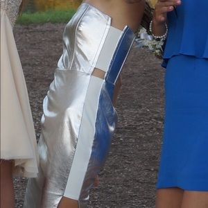 Michelle Mason silver dress